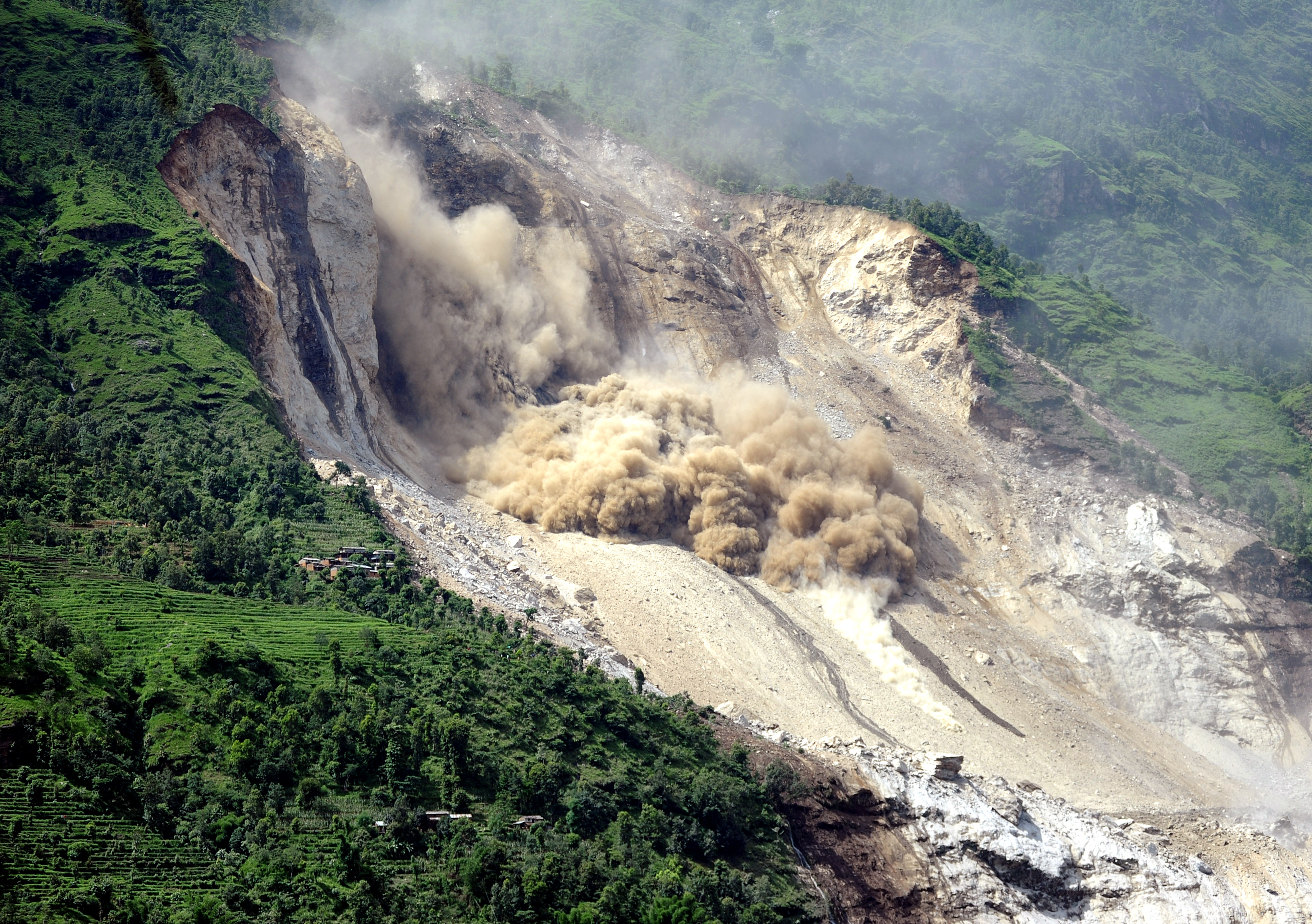 Why Floods And Landslides Batter Nepal Every Year   Massive Landslide Blocked Sunkoshi River 01 